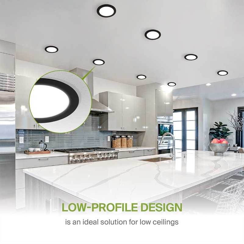 ASD 6 Pack LED Recessed Lighting 6 Inch 15W, 5