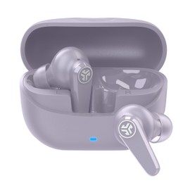 JLab Go Pods ANC True Wireless Bluetooth Earbuds & Charging Case, Lilac, Hybrid Active Noise canceling + Be Aware for Safe Listening, 26+ Hours Total Playtime, Clear Calls, Custom Sound via App