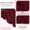 12 Pack 120 Inch Burgundy Cheesecloth Table Runner Boho Rustic