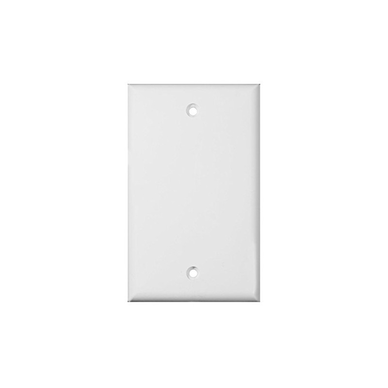 Single Gang Plastic White Electric Box Blank Face Wall Plate