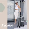 Adazzo Professional Makeup Artist Rolling Train Case Multi-functional Cosmetic Train