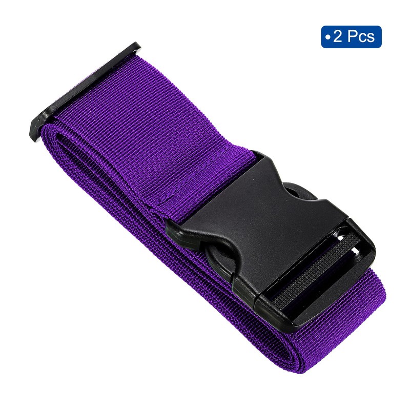 sourcing map 2" x 6.5' Luggage Strap Polyester Adjustable Suitcase