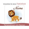 Coverlounge® Protective film suitable for the Toniebox with name, lion
