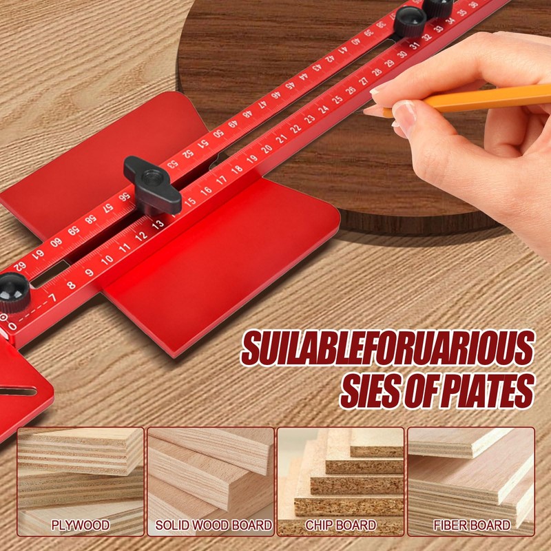 4 in 1 Multifunctional Router Groove Holder, Metric Router Circle
