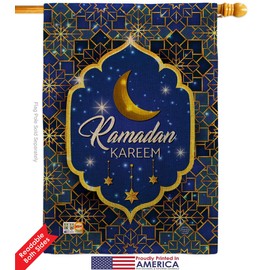 Ornament Collection Faith Ramadan Kareem Burlap Garden House Flags Kit Religious Hope Grace Peace Dove Christian Religion Easter Small Decorative Gift Yard Banner Double-Sided Made in USA 28 X 40