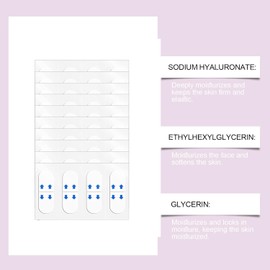 Bluemega Cinta Lifting Invisible para Rostro en V- Elevación Natural Efecto lifting y reafirmante, Hidratante, Transpirable, Adhesión Segura, Efecto Lifting Natural,Fácil de Usar y Ajustar