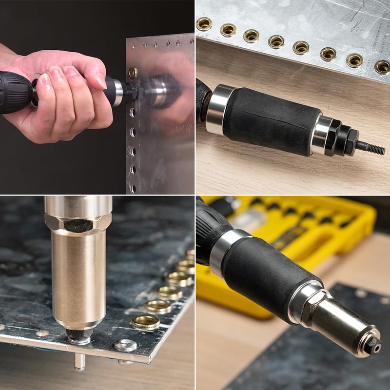 HIFESON Rivet Nut Tool, Electric Drill Adapter Rivet & Rivet