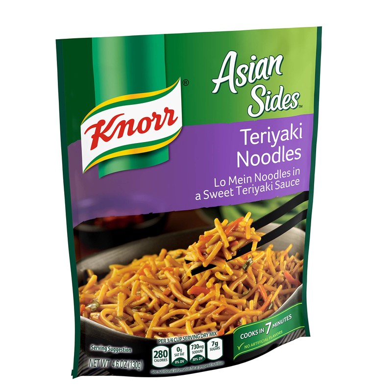 Knorr Asian Sides, Teriyaki Noodles 4.6 oz (Pack of 12)