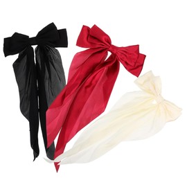FOMIYES 3sets Hair Bow Ribbon Hair Clips for Women Large Bows for Girls Sturdy Barrettes for Thick 3pcs*3