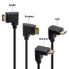 Kework 4ft HDMI 4K Coiled Cable, 90 Degree Right Angle