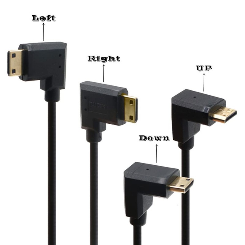 Kework 4ft HDMI 4K Coiled Cable, 90 Degree Right Angle