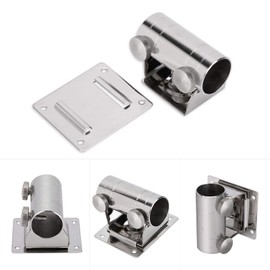 Umbrella Base Stainless Steel Detachable Umbrella Holder High Strength Adjustable Stainless Steel Umbrella Holder Bracket Stand Base for Fishing Box