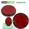AGRISHOP 2x Red Reflectors Stick On Reflectors for Gate Post