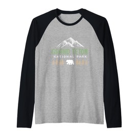 Grand Teton National Park US Wyoming Mountain Men Women Kids Raglan Baseball Tee