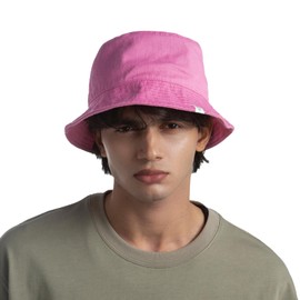 TWO QUILL Bucket Hat, Men's, Cotton, Large Size, Deep, UPF 50+, Lightweight, Solid, Small Face, Breathable, Quick Drying, Sun Protection, Safari Hat, Unisex, For Spring, Summer, Autumn, HT01-pink