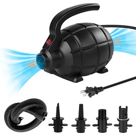 Electric Air Pump for Inflatable Tumbling Track Mat with 4 Nozzles, AC 110-120V Quick-Fill Inflator, Air Pump for Gymnastics/Flooring/Tumbling/Yoga/Taekwondo/Exercise Gym Fitness Tumbling Mat