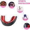 Gum Shield - Mouthguard, Black and Red, with Storage Case