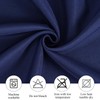 Zdada Blue Round Table Cloth, 274cm/108Inch Large Circular Table Cloths,