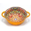 Bohemia Large Bowls with Handle, 40 oz Ceramic Soup Bowl