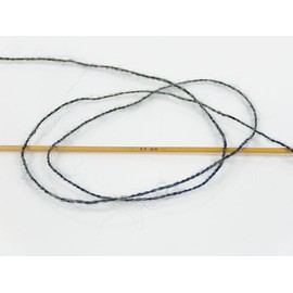 Mohair Pastel Yarn Grey Black - Premium Acrylic, Wool, Mohair Sport Weight Yarn 100 Gram 546 Yards