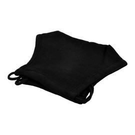 Solid Black Cloth Face Mask, Washable, Reusable, and Face Covering, Adjustable Ear Bands, Mask For Men And Women.(Pack of 1)