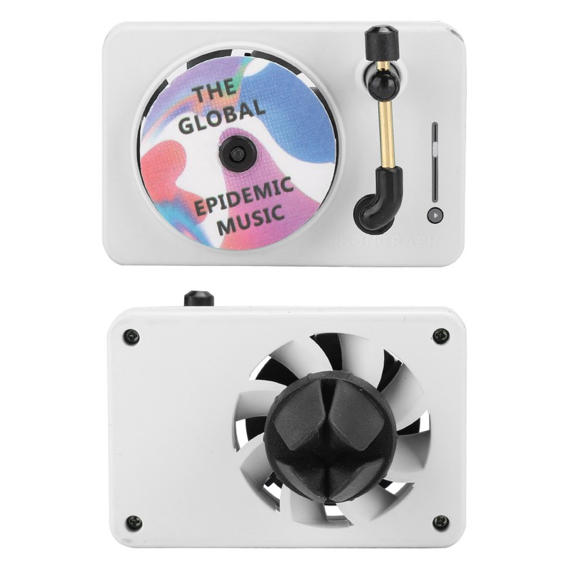 Vintage Phonograph Shape Mini Wearproof Car Fragrance Machine with Solid