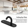5pcs Ceiling Hook Pad Thickened Black Stainless Steel Baking Painting