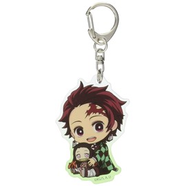 Demon Blade Kamado Charcoal Jiro Gyugyutto Acrylic Key Chain