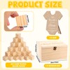 62Pcs Baby Shower Game Sign Kit 60 DIY Blank Wooden
