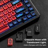 OHY XVX Black and Red Shine Through Keycaps for Mechanical