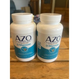 LOT OF 2 AZO D-Mannose Urinary Tract Health - 120 Capsules Each - Exp 01/27