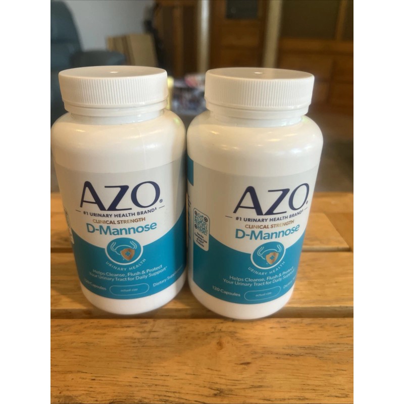 LOT OF 2 AZO D-Mannose Urinary Tract Health - 120
