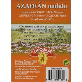 Pure Powdered Saffron Sachets, 5 count