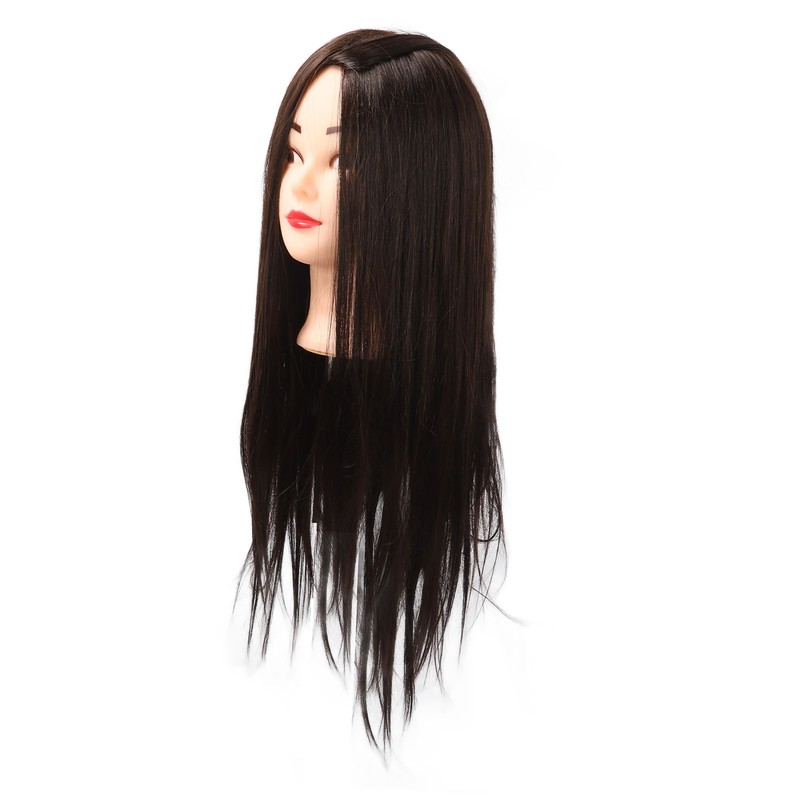 Hairdressing Mannequin Head 63cm Synthetic Fiber Head Styling Middle Part