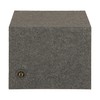 Q Power 15 Inch Heavy-Duty Single Vented Carpet Covered Durable