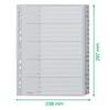 Leitz Index for A4, Cardboard Cover Sheet and 20 Plastic