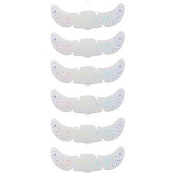 PAVNSO 6Pack Holographic Freckles Face Tattoo, Waterproof and Sweatproof Glitter Freckles Gold Glow Temporary Tattoo Stickers (yellow+light blue)