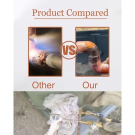 7 Rods Brazing Rods, Copper Brazing Rods 1/8" X 13.78", Copper Solder Round Self Fluxing for Pipes HVAC Experimental Refrigeration Equipment