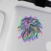 Holographic Decal Stickers of Ethnic Lion Premium Waterproof Vinyl Decal