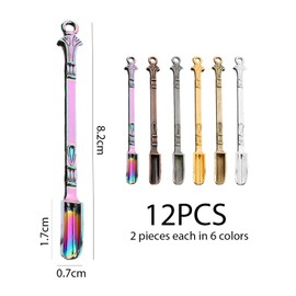 12 Pieces of Vintage Spoons, Metal Spoons, Creative Tableware, Kitchen Supplies, Mini Spoons