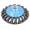 Twist Knot Wire Brush/Wheel for 115mm Angle Grinder TE242