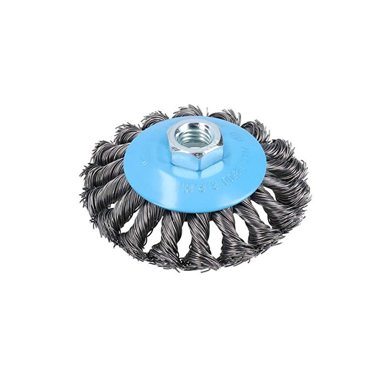 Twist Knot Wire Brush/Wheel for 115mm Angle Grinder TE242