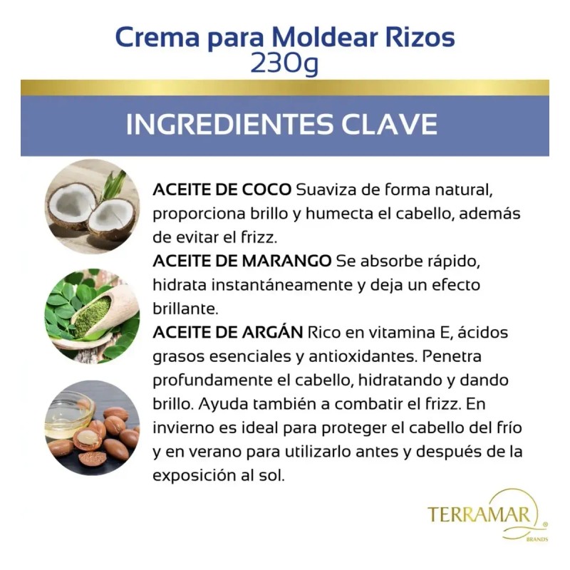 Crema Para Moldear Rizos Terramar Original Con Envío Gratis