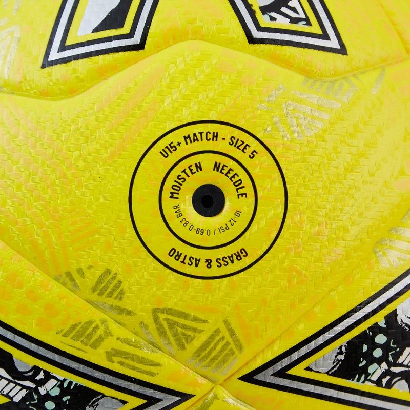 Mitre Unisex-Adult Ultimatch Evo 24 Football, Fluo Yellow/Floodlight Yellow/Gritty Gold,