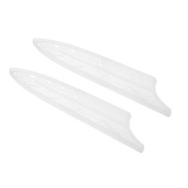 PATIKIL ABS Safety Knife Cover Sleeves for 5" Utility Knife, Universal Chopping Edge Guard Blade Protector Sheath for Kitchen Bar, White, 13cm L, Pack of 2