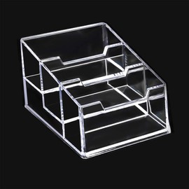 Business Card Holder Transparent for Business People, Home and Office (3-Tier Business Card Holder)