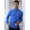 MLANM Men's Mock Turtleneck Long Sleeve Sweater Basic Lightweight Knitted