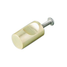 Perilla Home Set of 4 Metal knob Brushed Contemporary Cabinet Hardware Finger Pull Kitchen Cupboard Glass Door Dresser Wardrobe and Drawers Pulls (Off White)