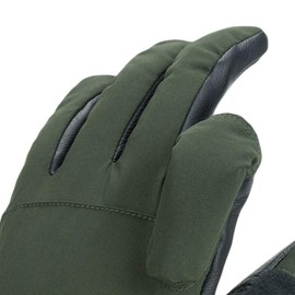 SEALSKINZ Unisex Waterproof All Weather Shooting Glove - Olive Green/Black, Small