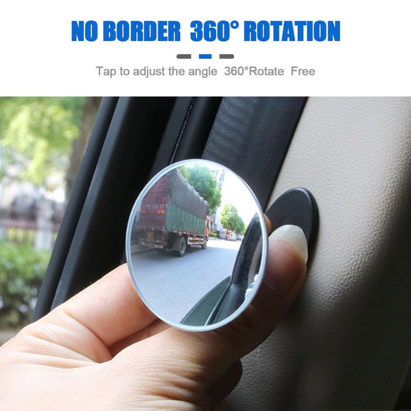 Side | Optical Design Round HD Glass Frameless Convex Rear